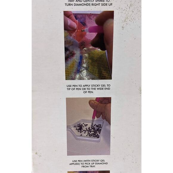 NEW Diamond Painting Kit - 12" x 12" Elephant - Very Colorful Teaching Toys Kit - Picture 5 of 7